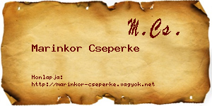 Marinkor Cseperke névjegykártya